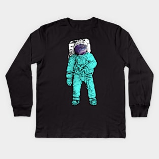 space tshirt Kids Long Sleeve T-Shirt